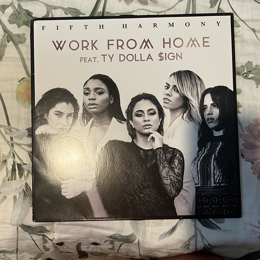 Pink work from home vinyl